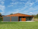 Garáž Premium 12m x 6m s vedľajšou miestnosťou a verandou