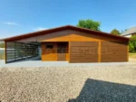Garáž Premium 12m x 6m s vedľajšou miestnosťou a verandou